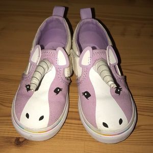 Toddler size 8.5 unicorn vans EUC